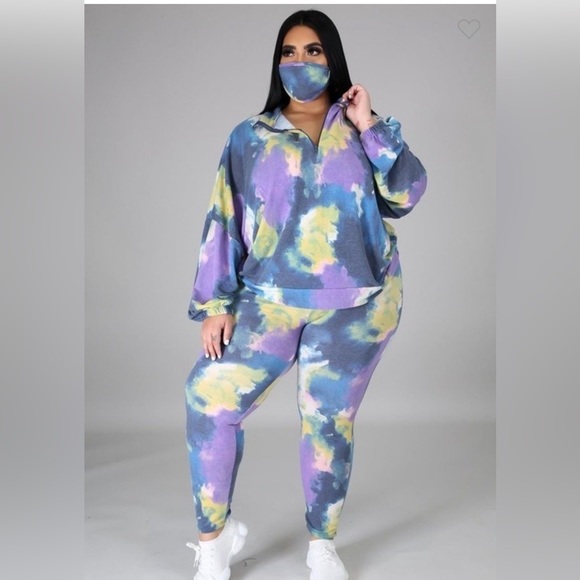 Two Piece Multi Colored Set - Picture 2 of 4